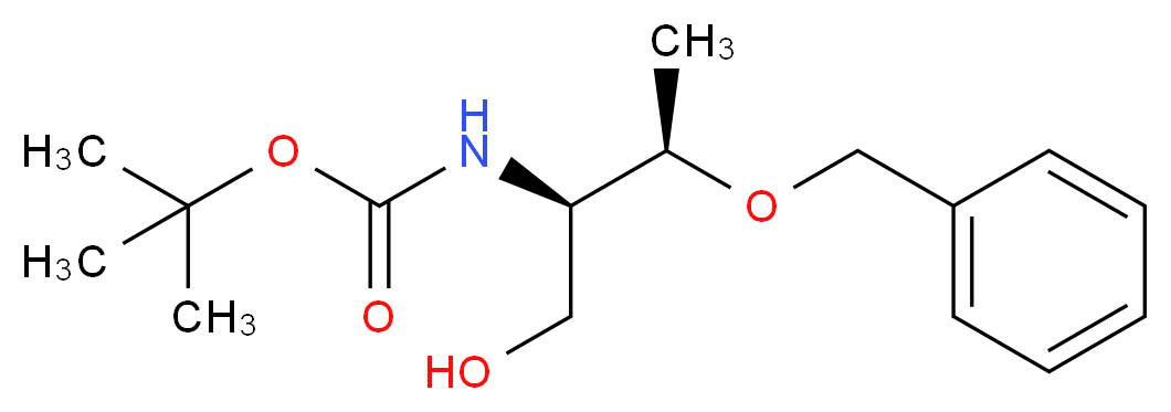 tert-butyl N-[(2R,3R)-3-(benzyloxy)-1-hydroxybutan-2-yl]carbamate_分子结构_CAS_133565-43-2