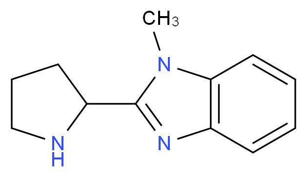 1-methyl-2-(2-pyrrolidinyl)-1H-benzimidazole_分子结构_CAS_524674-38-2)