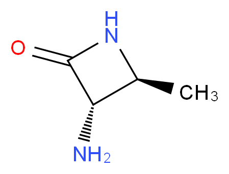 (3S,4S)-3-Amino-4-methylazetidin-2-one_分子结构_CAS_87791-62-6)