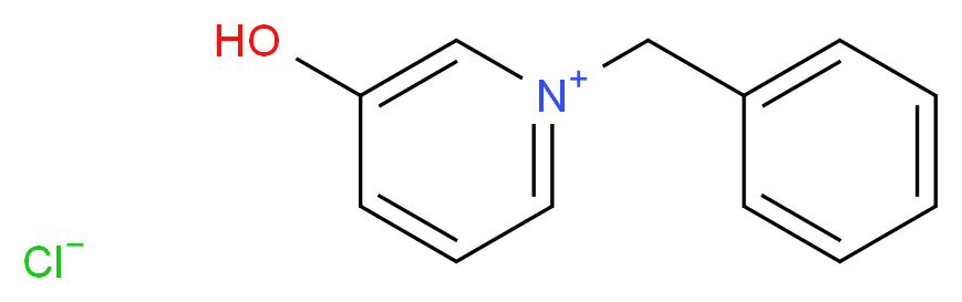 1-benzyl-3-hydroxypyridin-1-ium chloride_分子结构_CAS_3323-73-7