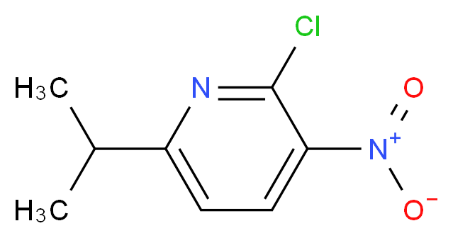 2-CHLORO-6-ISOPROPYL-3-NITROPYRIDINE_分子结构_CAS_1260663-62-4)