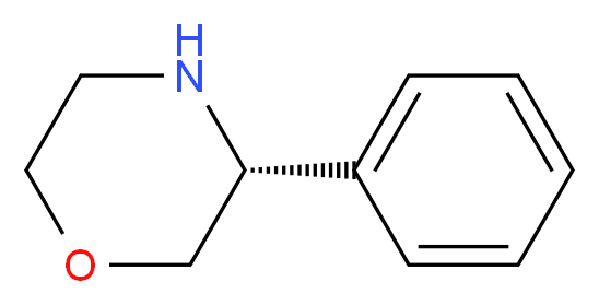 (3R)-3-phenylmorpholine_分子结构_CAS_74572-03-5