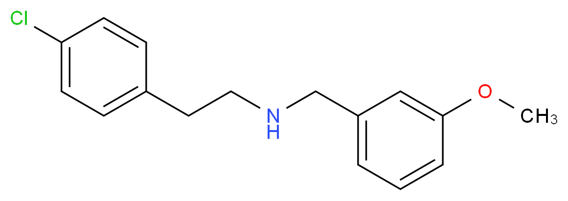 2-(4-chlorophenyl)-N-(3-methoxybenzyl)ethanamine_分子结构_CAS_586333-01-9)