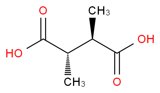 (2R,3S)-2,3-dimethylbutanedioic acid_分子结构_CAS_608-40-2
