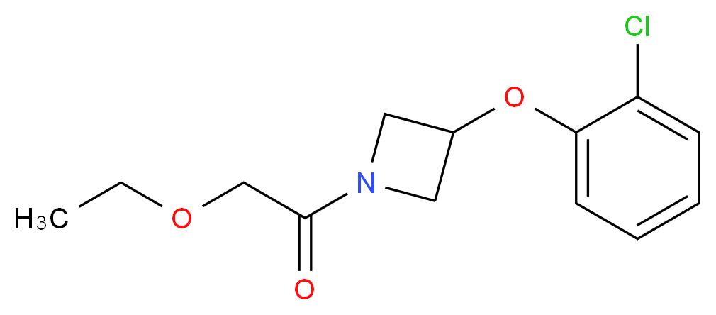 3-(2-chlorophenoxy)-1-(ethoxyacetyl)azetidine_分子结构_CAS_)
