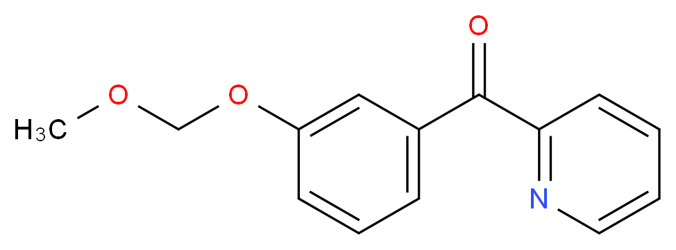 [3-(Methoxymethoxy)phenyl](pyridin-2-yl)methanone_分子结构_CAS_474534-38-8)