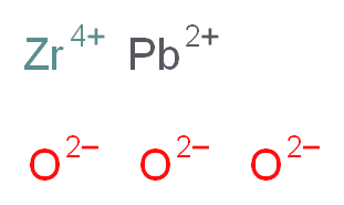 zirconium(4+) ion λ<sup>2</sup>-lead(2+) ion trioxidandiide_分子结构_CAS_12060-01-4