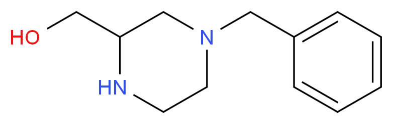 2-Piperazinemethanol, 4-(phenylmethyl)-_分子结构_CAS_85817-34-1)