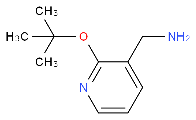 3-(Aminomethyl)-2-tert-butoxypyridine_分子结构_CAS_6159-25-7)