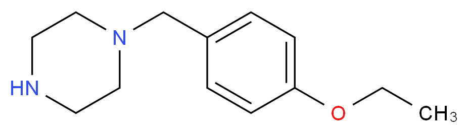 1-(4-ethoxybenzyl)piperazine_分子结构_CAS_21867-70-9)