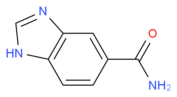 1H-Benzoimidazole-5-carboxylic acid amide_分子结构_CAS_116568-17-3)