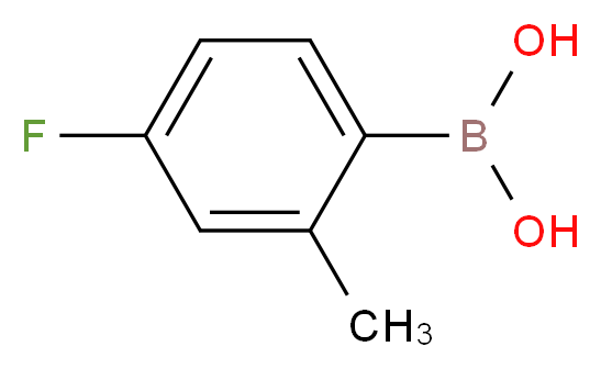 4-Fluoro-2-methylphenylboronic acid_分子结构_CAS_139911-29-8)