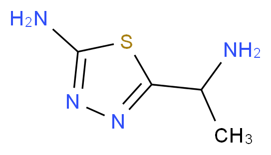 5-(1-aminoethyl)-1,3,4-thiadiazol-2-amine_分子结构_CAS_1227465-61-3)