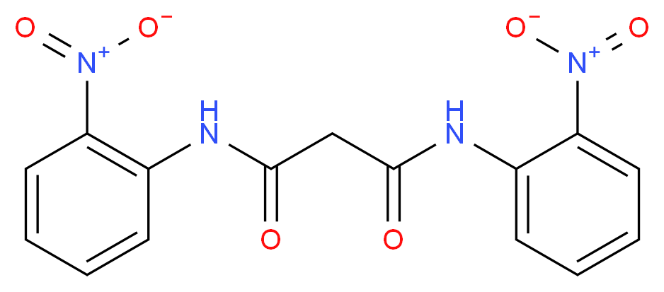 N,N'-bis(2-nitrophenyl)propanediamide_分子结构_CAS_96331-35-0