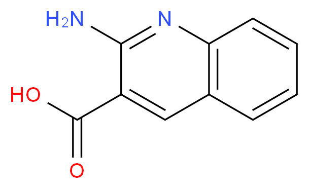 2-Aminoquinoline-3-carboxylic acid_分子结构_CAS_31407-29-1)