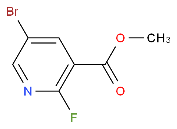 Methyl 5-bromo-2-fluoronicotinate_分子结构_CAS_931105-37-2)