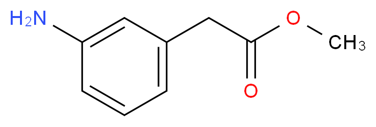 Methyl 2-(3-aminophenyl)acetate_分子结构_CAS_52913-11-8)