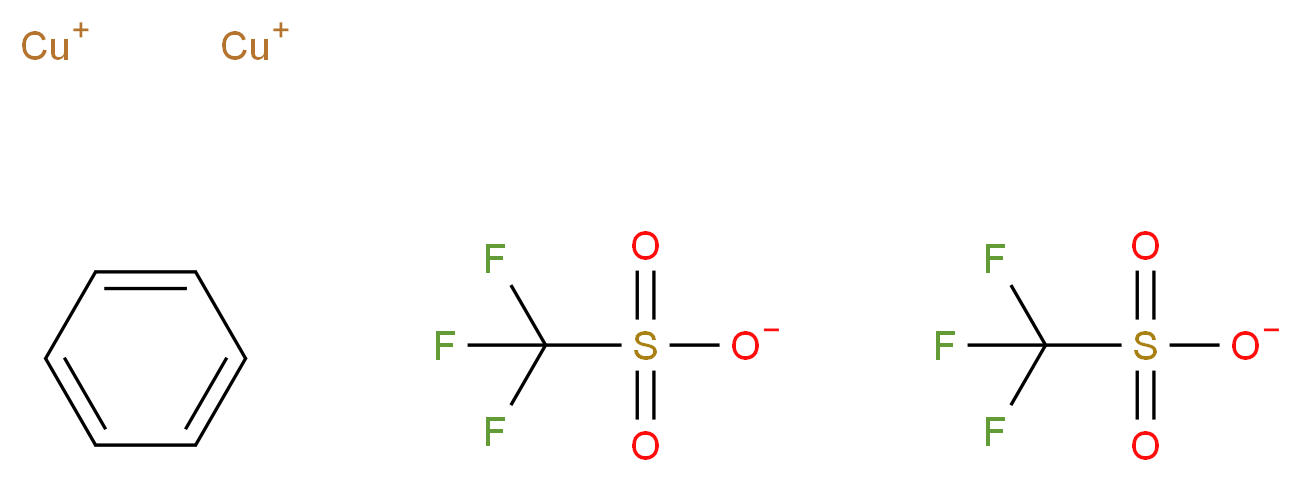 三氟甲烷磺酸铜与苯的络合物_分子结构_CAS_42152-46-5)