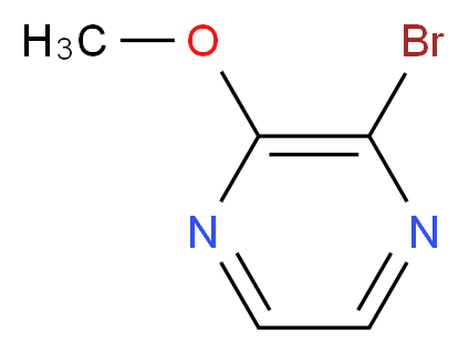 2-bromo-3-methoxypyrazine_分子结构_CAS_1209905-41-8