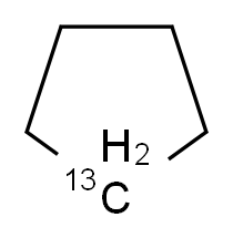 (<sup>1</sup><sup>3</sup>C)cyclopentane_分子结构_CAS_286425-38-5