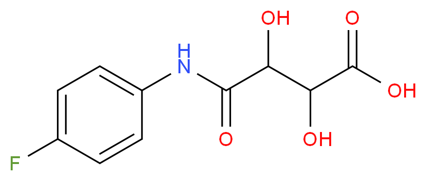 3-[(4-fluorophenyl)carbamoyl]-2,3-dihydroxypropanoic acid_分子结构_CAS_238401-54-2