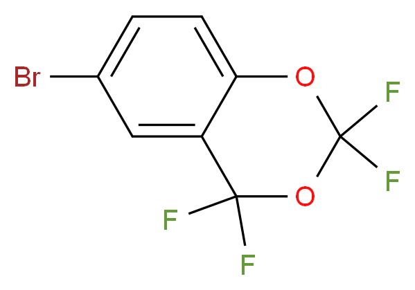 6-Bromo-2,2,4,4-tetrafluoro-4H-1,3-benzodioxine_分子结构_CAS_261762-36-1)
