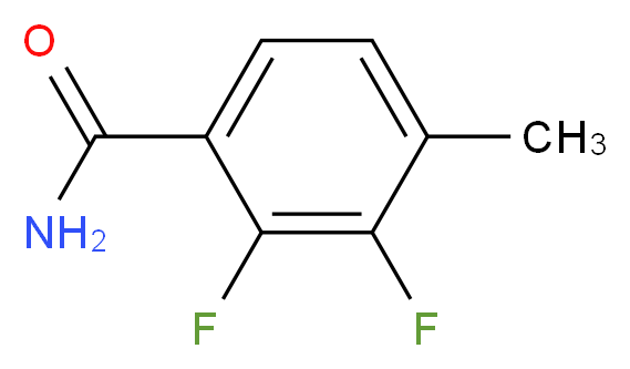 2,3-二氟-4-甲基苯甲酰胺_分子结构_CAS_261763-35-3)