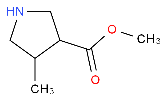 methyl 4-methylpyrrolidine-3-carboxylate_分子结构_CAS_885952-88-5