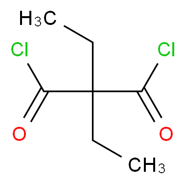 diethylpropanedioyl dichloride_分子结构_CAS_54505-72-5