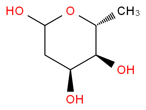 (4S,5S,6R)-6-methyloxane-2,4,5-triol_分子结构_CAS_527-52-6