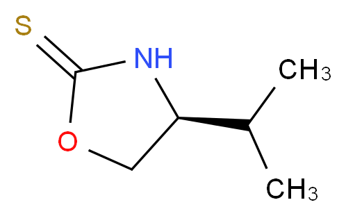 (S)-(-)-4-异丙基-2-噁唑烷硫酮_分子结构_CAS_104499-08-3)