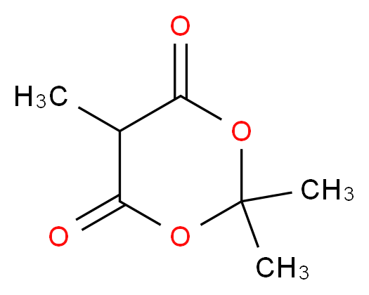 2,2,5-三甲基-1,5-二氧-4,6-二酮_分子结构_CAS_3709-18-0)