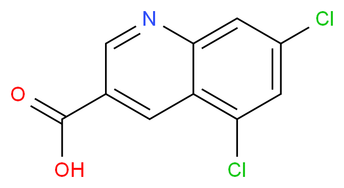 5,7-DICHLOROQUINOLINE-3-CARBOXYLIC ACID_分子结构_CAS_948293-83-2)