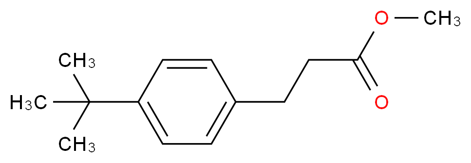 3-(4-tert-Butylbenzene)propionic Acid, Methyl Ester_分子结构_CAS_1211-99-0)