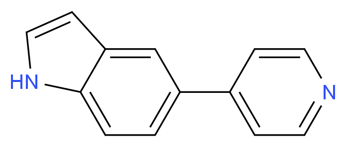 5-(pyridin-4-yl)-1H-indole_分子结构_CAS_90679-35-9