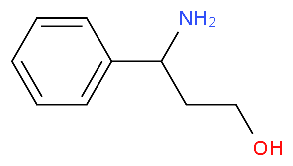 3-Amino-3-phenyl-1-propanol_分子结构_CAS_14593-04-5)