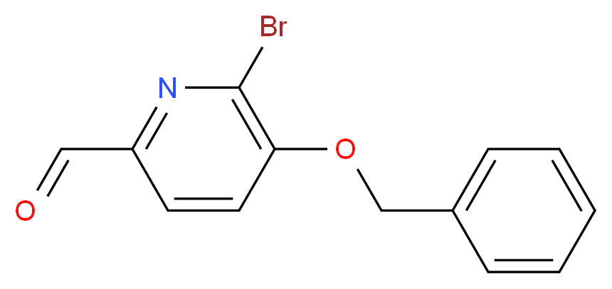 5-(Benzyloxy)-6-bromo-2-pyridinecarbaldehyde_分子结构_CAS_)