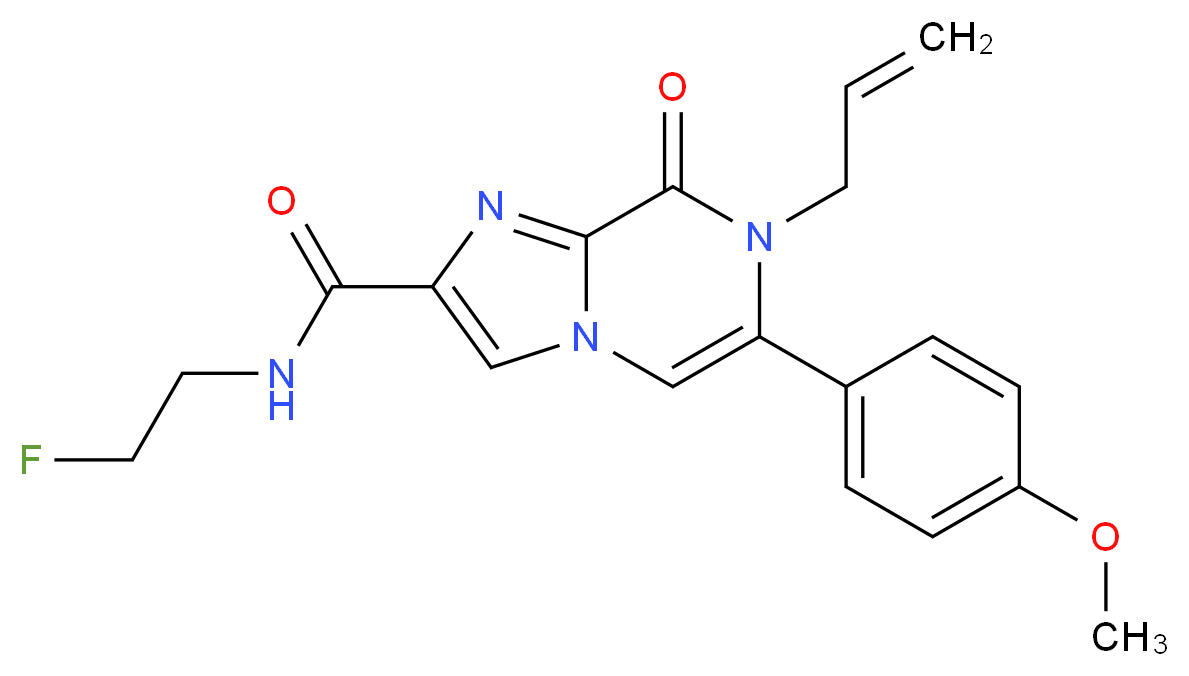 7-allyl-N-(2-fluoroethyl)-6-(4-methoxyphenyl)-8-oxo-7,8-dihydroimidazo[1,2-a]pyrazine-2-carboxamide_分子结构_CAS_)