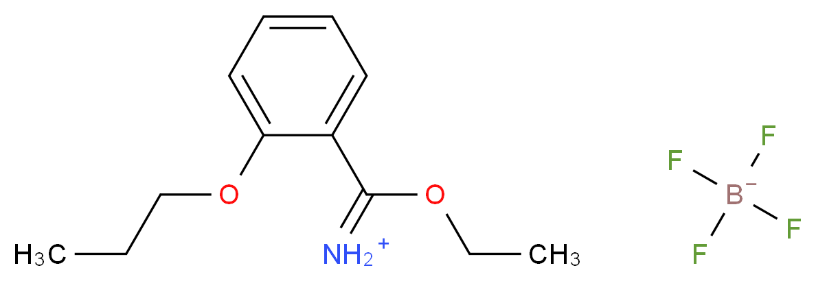 Ethyl (2-Propoxy)benzimidate Hydrotetrafluoroboride_分子结构_CAS_63874-25-9)