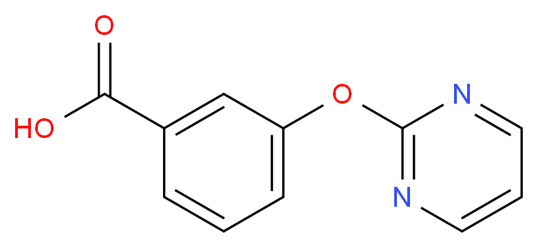 3-(2-Pyrimidinyloxy)benzenecarboxylic acid_分子结构_CAS_5871-19-2)