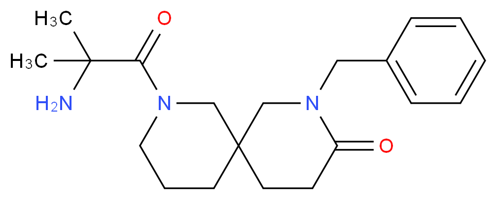 2-benzyl-8-(2-methylalanyl)-2,8-diazaspiro[5.5]undecan-3-one_分子结构_CAS_)