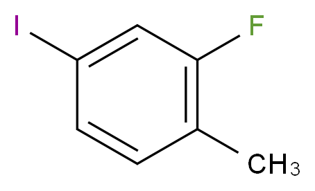 2-fluoro-4-iodo-1-methylbenzene_分子结构_CAS_39998-81-7