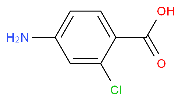 4-氨基-2-氯苯甲酸_分子结构_CAS_2457-76-3)