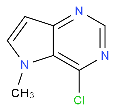 4-Chloro-5-methyl-5H-pyrrolo[3,2-d]pyrimidine_分子结构_CAS_871024-38-3)