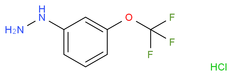 [3-(trifluoromethoxy)phenyl]hydrazine hydrochloride_分子结构_CAS_133115-55-6