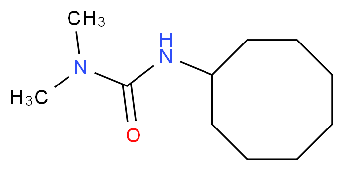 1-cyclooctyl-3,3-dimethylurea_分子结构_CAS_2163-69-1