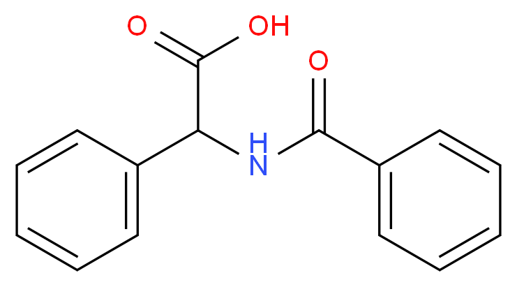 (Benzoylamino)(phenyl)acetic acid_分子结构_CAS_74536-43-9)