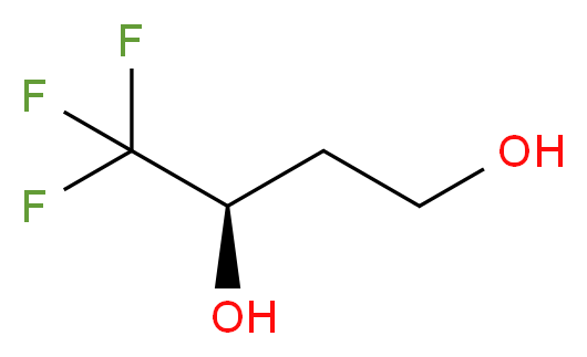 (3R)-4,4,4-trifluorobutane-1,3-diol_分子结构_CAS_135154-88-0