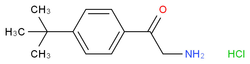 2-amino-1-(4-tert-butylphenyl)ethan-1-one hydrochloride_分子结构_CAS_33119-71-0