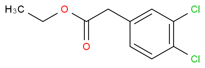 ethyl 2-(3,4-dichlorophenyl)acetate_分子结构_CAS_6725-45-7